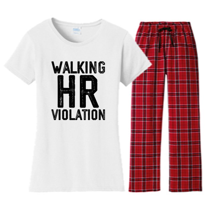 Walking HR Violation HR Human Resources Nightmare Women's Flannel Pajama Set