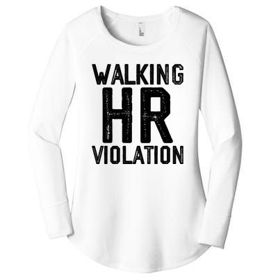 Walking HR Violation HR Human Resources Nightmare Women's Perfect Tri Tunic Long Sleeve Shirt