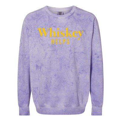 Whiskey Helps Colorblast Crewneck Sweatshirt