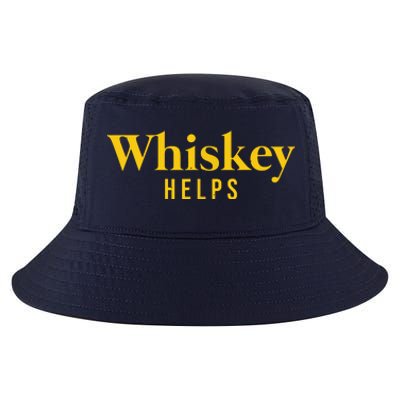 Whiskey Helps Cool Comfort Performance Bucket Hat