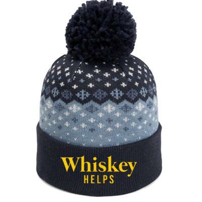 Whiskey Helps The Baniff Cuffed Pom Beanie