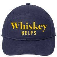 Whiskey Helps 7-Panel Snapback Hat