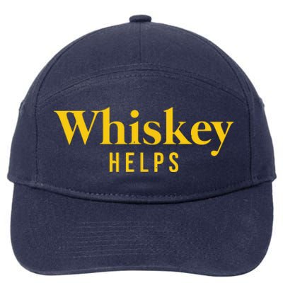 Whiskey Helps 7-Panel Snapback Hat