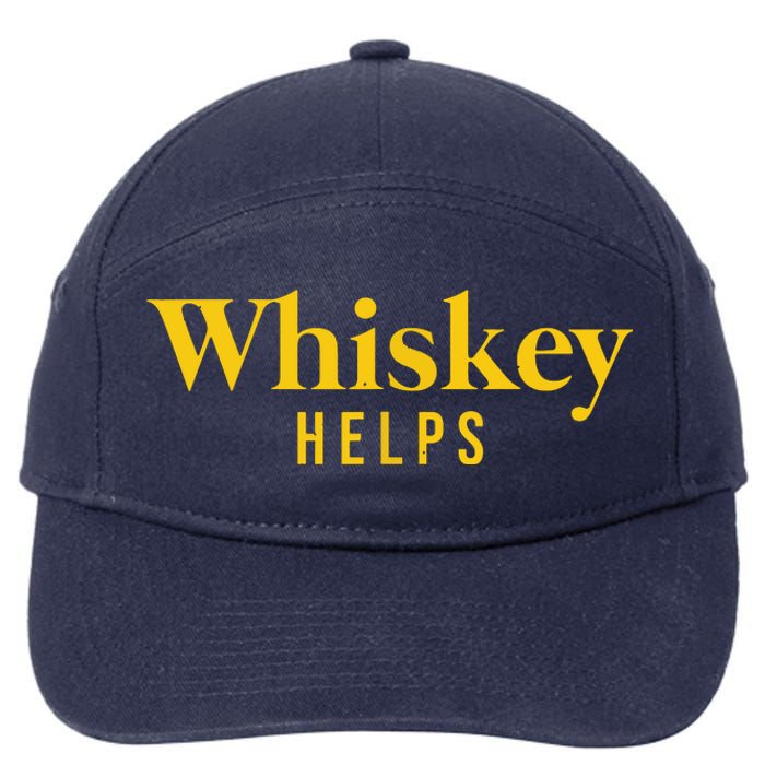 Whiskey Helps 7-Panel Snapback Hat