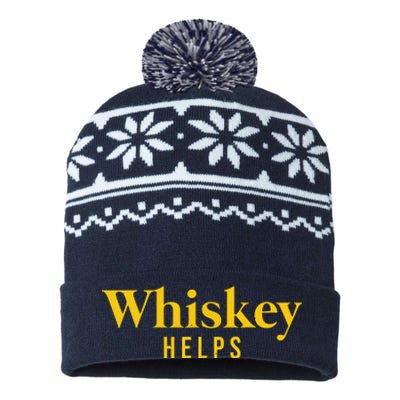 Whiskey Helps USA-Made Snowflake Beanie