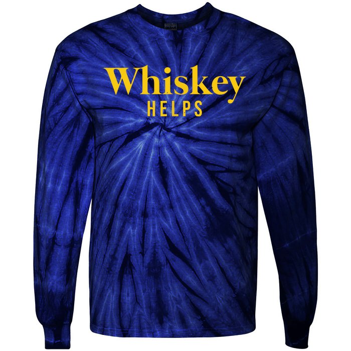 Whiskey Helps Tie-Dye Long Sleeve Shirt