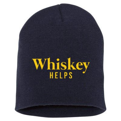 Whiskey Helps Short Acrylic Beanie