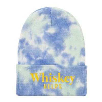 Whiskey Helps Tie Dye 12in Knit Beanie