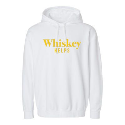 Whiskey Helps Garment-Dyed Fleece Hoodie