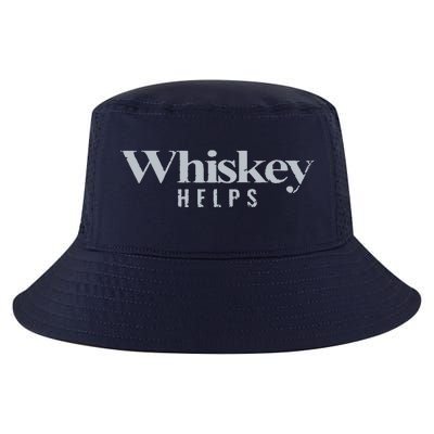 Whiskey Helps Cool Comfort Performance Bucket Hat