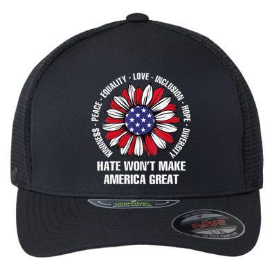 Women Hate Wont Make America Great Gift Flexfit Unipanel Trucker Cap