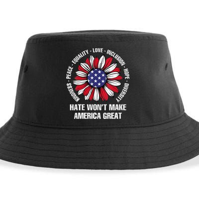 Women Hate Wont Make America Great Gift Sustainable Bucket Hat