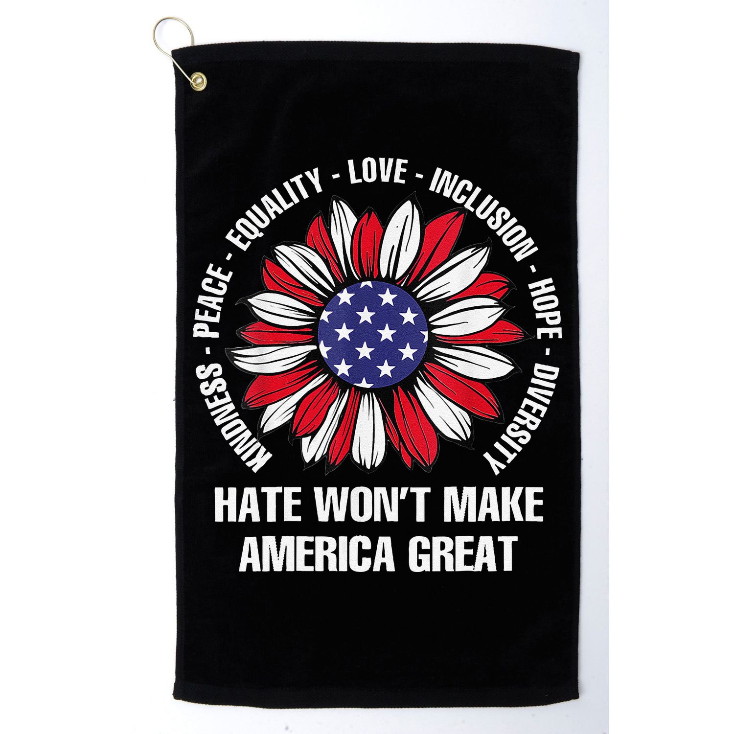 Women Hate Wont Make America Great Gift Golf Towel