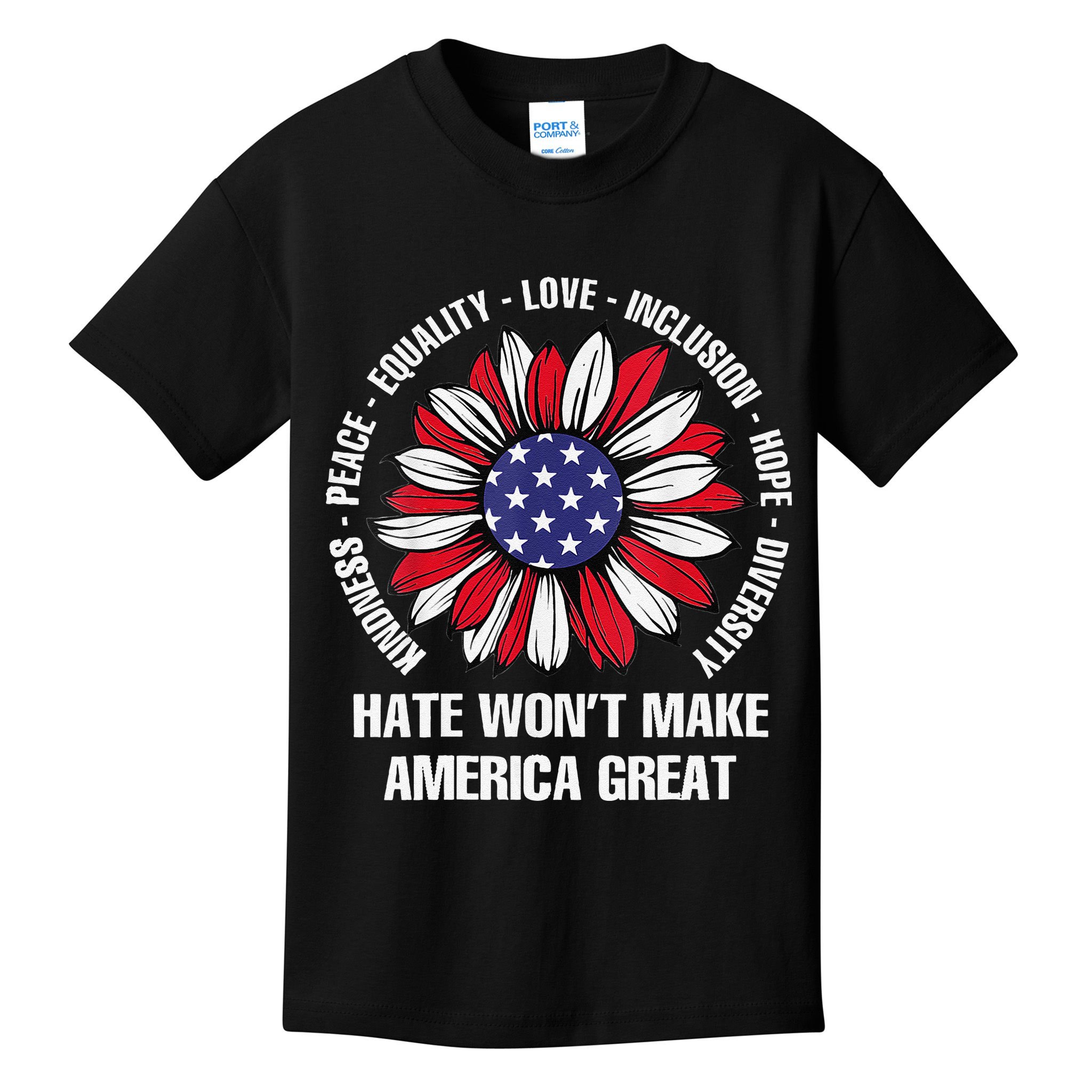 Women Hate Wont Make America Great Gift Kids T-Shirt