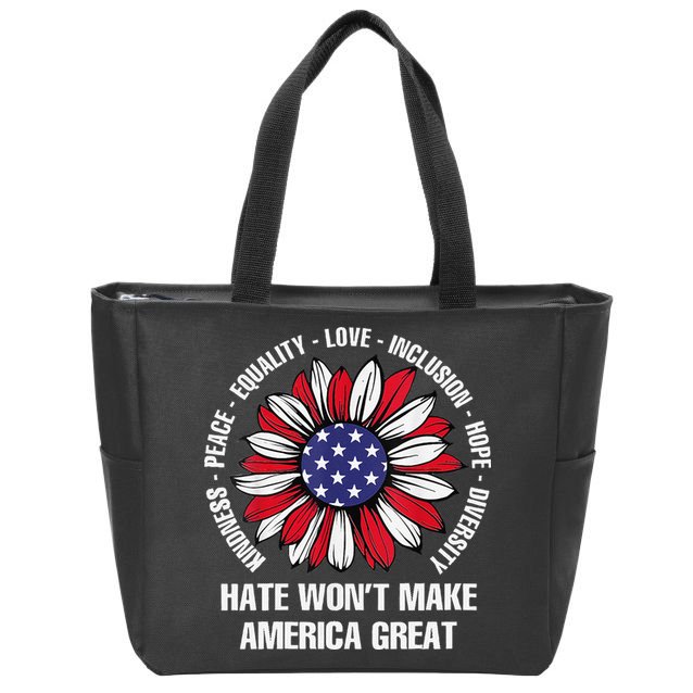Women Hate Wont Make America Great Gift Zip Tote Bag