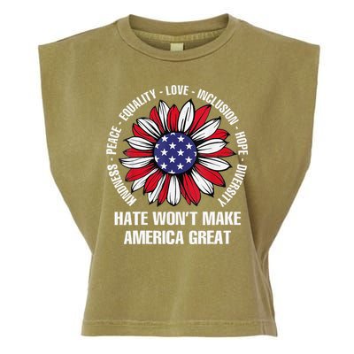 Women Hate Wont Make America Great Gift Garment-Dyed Women's Muscle Tee