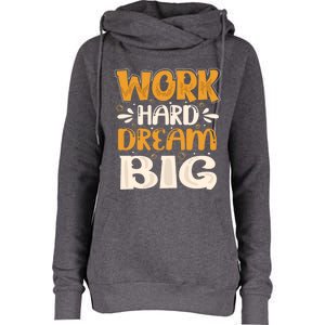 Work Hard Womens Funnel Neck Pullover Hood