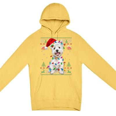 West Highland White Terrier Christmas Ugly Sweater Xmas Premium Pullover Hoodie