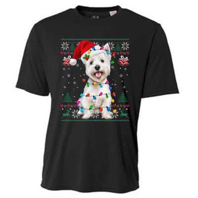 West Highland White Terrier Christmas Ugly Sweater Xmas Cooling Performance Crew T-Shirt