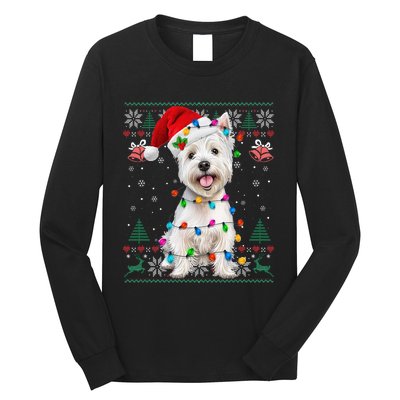 West Highland White Terrier Christmas Ugly Sweater Xmas Long Sleeve Shirt