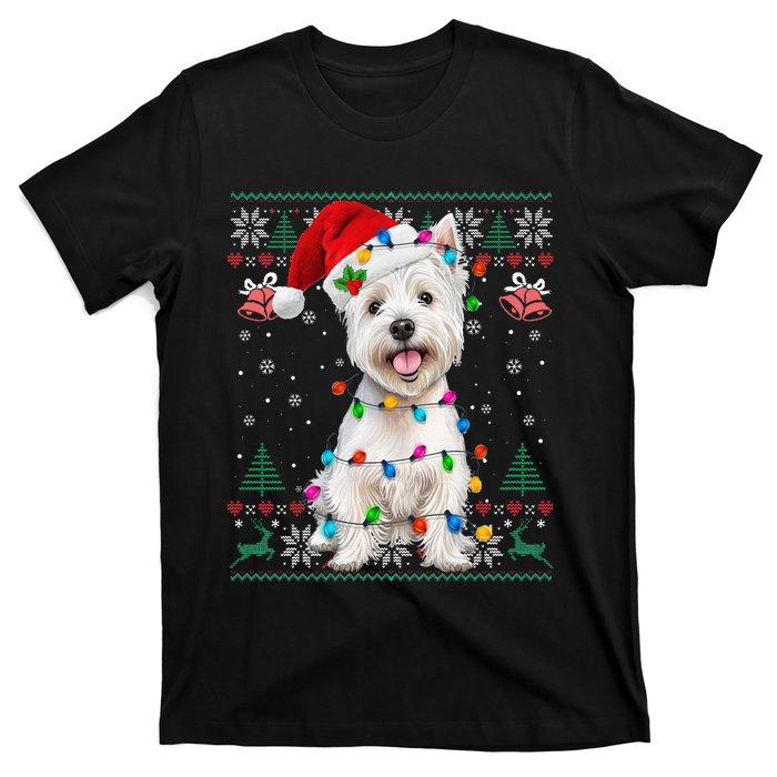 West Highland White Terrier Christmas Ugly Sweater Xmas T-Shirt