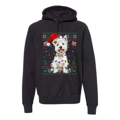 West Highland White Terrier Christmas Ugly Sweater Xmas Premium Hoodie