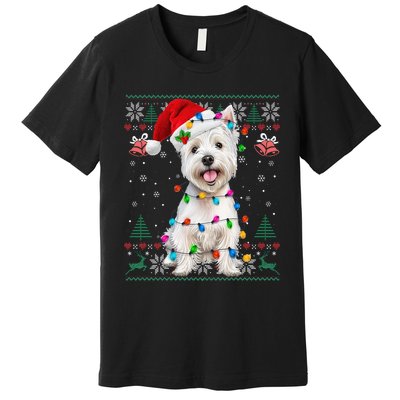 West Highland White Terrier Christmas Ugly Sweater Xmas Premium T-Shirt