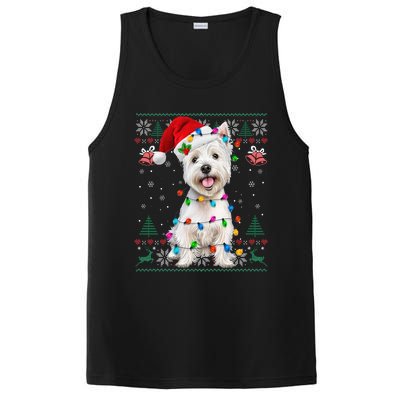 West Highland White Terrier Christmas Ugly Sweater Xmas PosiCharge Competitor Tank