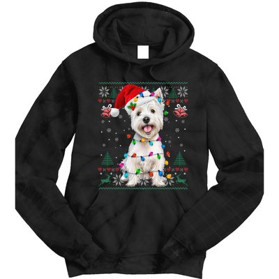 West Highland White Terrier Christmas Ugly Sweater Xmas Tie Dye Hoodie