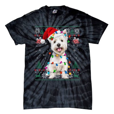 West Highland White Terrier Christmas Ugly Sweater Xmas Tie-Dye T-Shirt