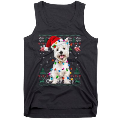 West Highland White Terrier Christmas Ugly Sweater Xmas Tank Top