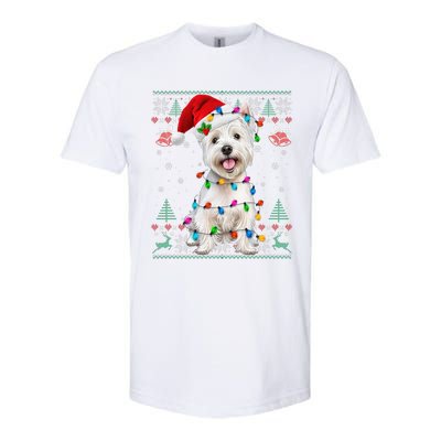 West Highland White Terrier Christmas Ugly Sweater Xmas Softstyle CVC T-Shirt