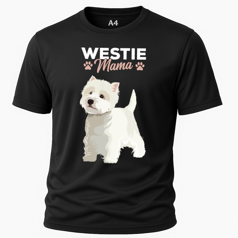 West Highland White Terrier Mama Dog Westie Mom Cooling Performance Crew T-Shirt