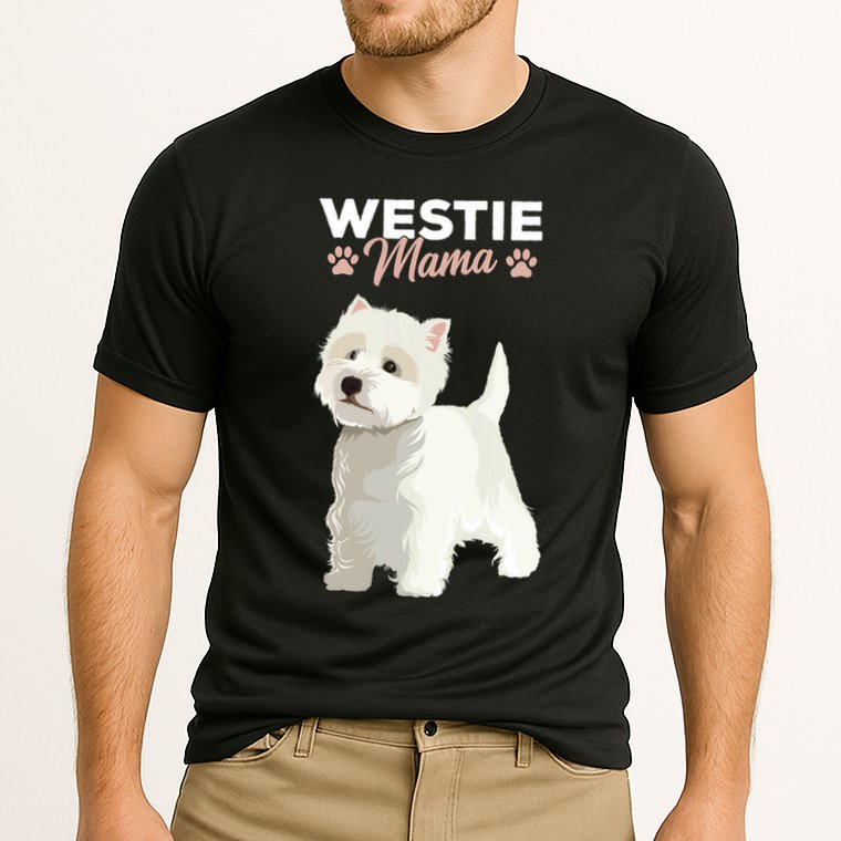 West Highland White Terrier Mama Dog Westie Mom Cooling Performance Crew T-Shirt