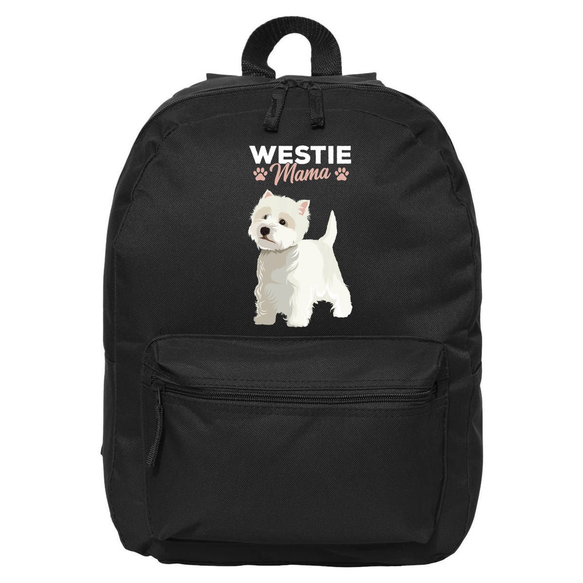 West Highland White Terrier Mama Dog Westie Mom 16 in Basic Backpack