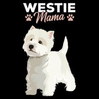 West Highland White Terrier Mama Dog Westie Mom 16 in Basic Backpack