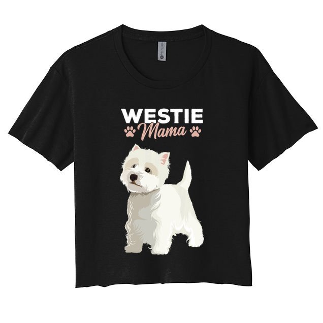 West Highland White Terrier Mama Dog Westie Mom Crop Top