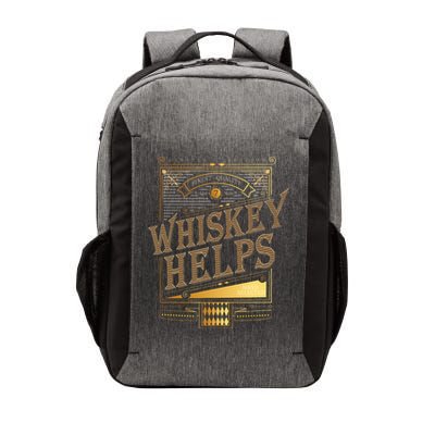Whiskey Helps Whiskey Drinker Vector Backpack