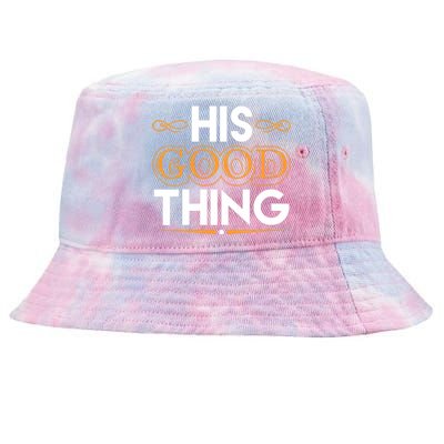 Wo He Who Finds His Good Thing Proverbs 18 22 Matching Couple V-Neck Tie-Dyed Bucket Hat