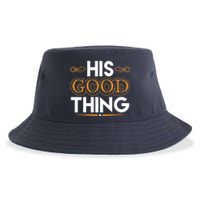 Wo He Who Finds His Good Thing Proverbs 18 22 Matching Couple V-Neck Sustainable Bucket Hat