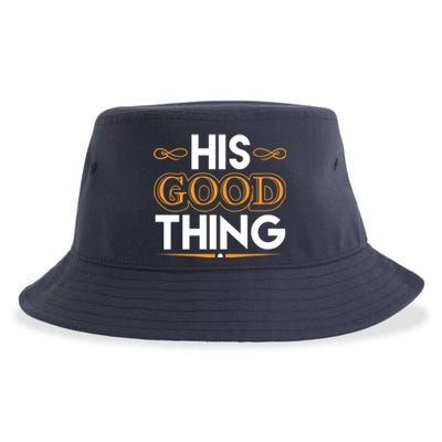 Wo He Who Finds His Good Thing Proverbs 18 22 Matching Couple V-Neck Sustainable Bucket Hat