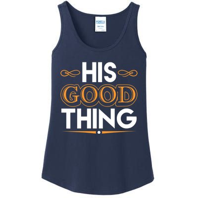 Wo He Who Finds His Good Thing Proverbs 18 22 Matching Couple V-Neck Ladies Essential Tank