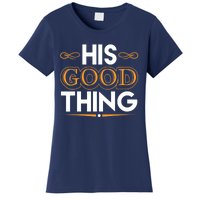 Wo He Who Finds His Good Thing Proverbs 18 22 Matching Couple V-Neck Women's T-Shirt