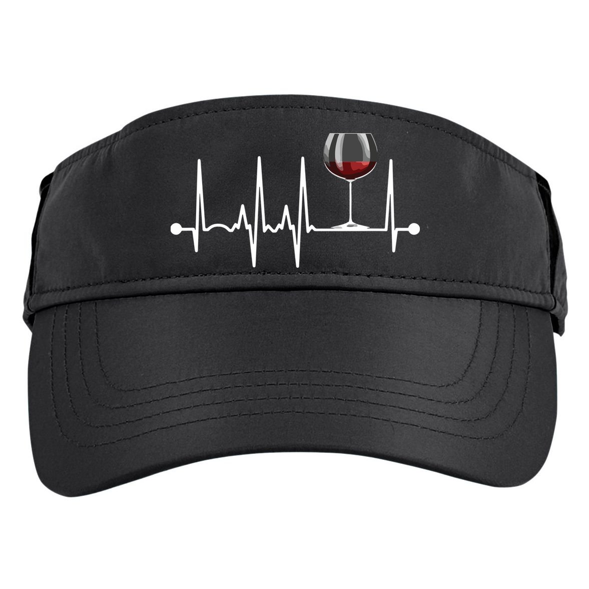 Wine Heartbeat Wine Drinker Lover Tasting Gift Wine Glass Adult Drive Performance Visor