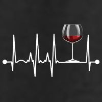 Wine Heartbeat Wine Drinker Lover Tasting Gift Wine Glass Adult Drive Performance Visor