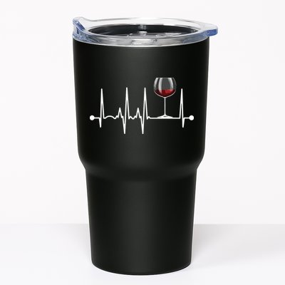Wine Heartbeat Wine Drinker Lover Tasting Gift Wine Glass Tumbler