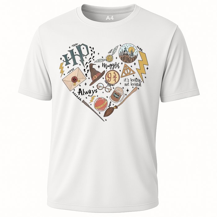 Witch Heart Wizard Lover Magical Trending Gift Idea Cooling Performance Crew T-Shirt