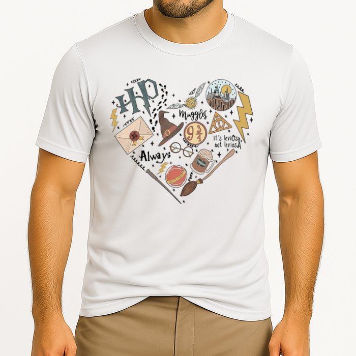 Witch Heart Wizard Lover Magical Trending Gift Idea Cooling Performance Crew T-Shirt