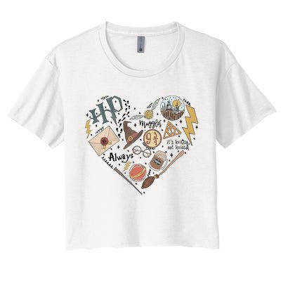 Witch Heart Wizard Lover Magical Trending Gift Idea Crop Top