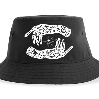 Witch Hands Wicca Pagan Witchcraft Witchy Sustainable Bucket Hat